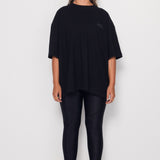 Hemp Loose Fit Tee - Black