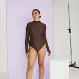 Turtleneck Surfsuit - Coffee