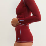 Slip On Surf Shorts - Merlot