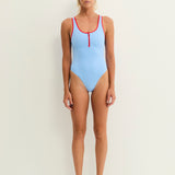 Zippy Onepiece - Baby Blue + Chilli