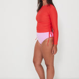 Ruched Rashguard - Chilli