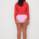 Ruched Rashguard - Chilli