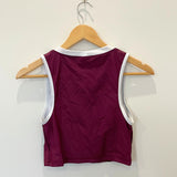 Sample -Crop Top - Merlot - Size Medium