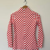 Sample - Turtleneck Rashguard - Chilli Checkers - Size Small
