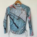 Sample - Ruched Rashguard - Oceania - Size Small