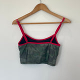 Sample - Crop Surf Top - Camo w. Red Bind - Size Small