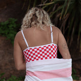 Tankini Surf Top - Chilli Checkers